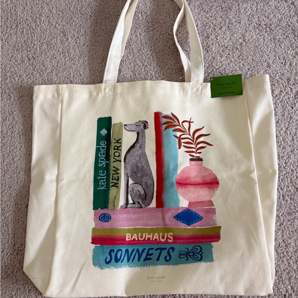 Kate Spade Illustrated Canvas Tote